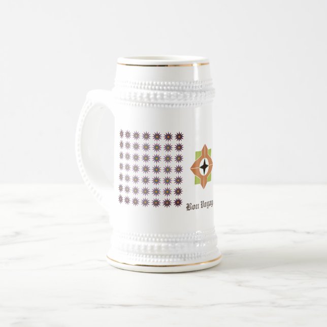 Jarra De Cerveza Mug de la Voyager (Blanco/Oro) (Anverso izquierdo)