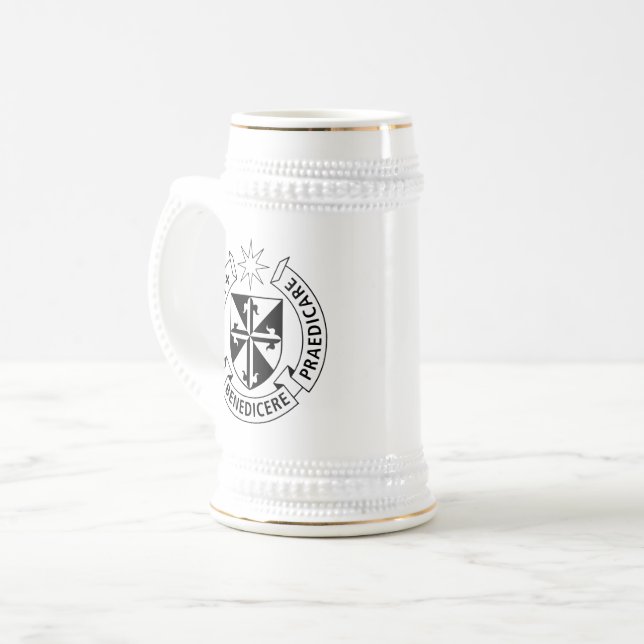 Jarra De Cerveza Mug de orden dominicano (Anverso izquierdo)