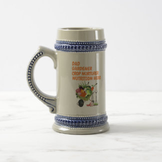 Jarra De Cerveza Mug de papá 16 oz | Jardinero de papá