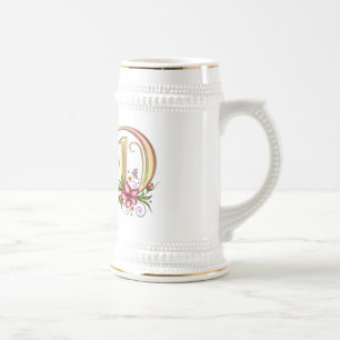 Jarra De Cerveza Mug de regalo de monograma