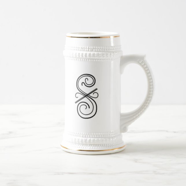 Jarra De Cerveza Mug de viaje de línea curvada (Derecha)