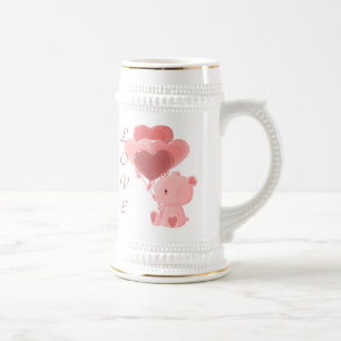 Jarra De Cerveza Mug del oso amoroso