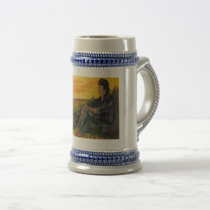 Jarra De Cerveza mug " Día temprano que es pacífico Sarr