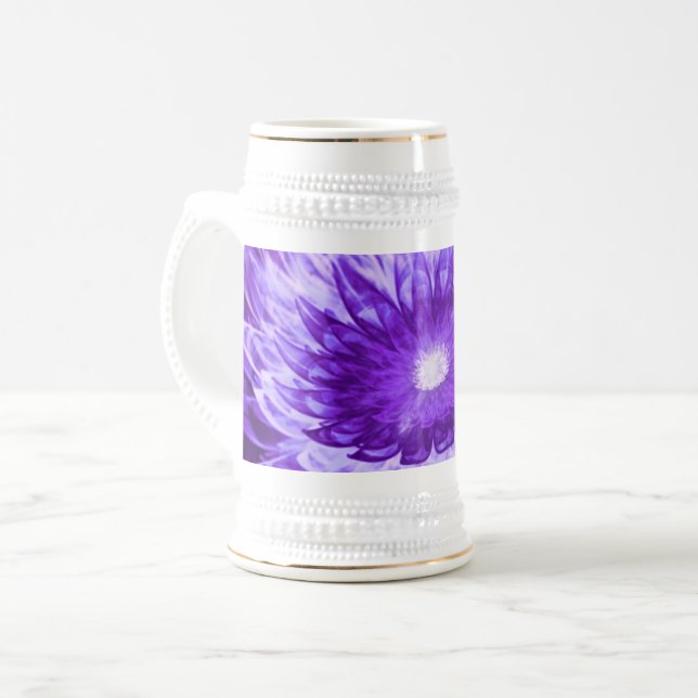 Jarra De Cerveza Mug Fantasy Flowers Purple (Anverso izquierdo)