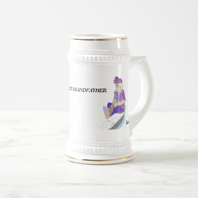 Jarra De Cerveza Mug: Gran abuelo (Anverso derecho)
