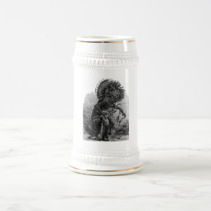 Jarra De Cerveza Mug Jefe Indio