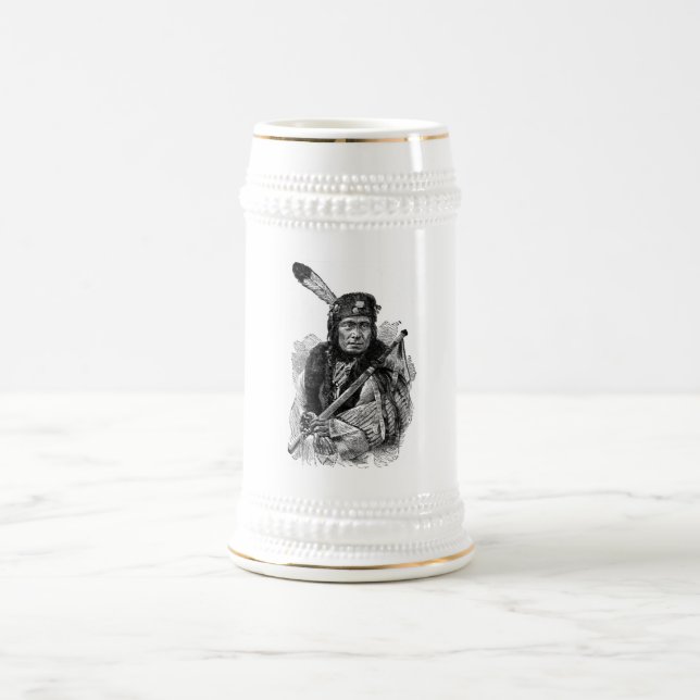 Jarra De Cerveza Mug Jefe Indio (Centro)