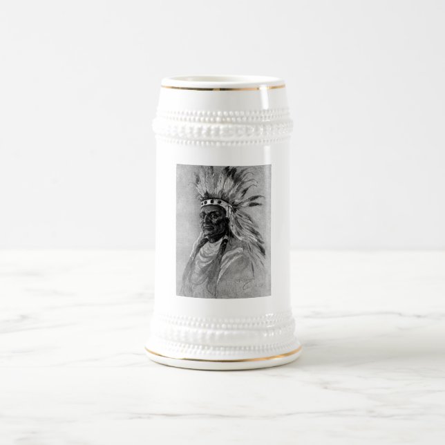 Jarra De Cerveza Mug Jefe Indio (Centro)