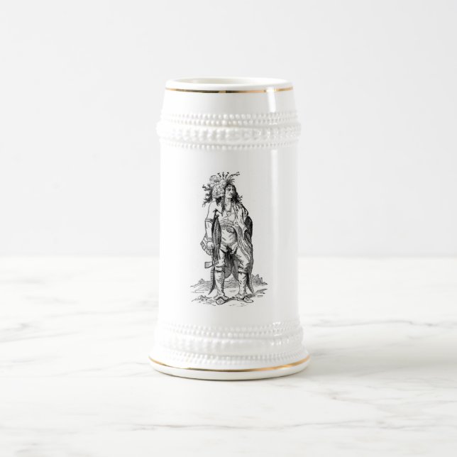 Jarra De Cerveza Mug Jefe Indio (Centro)