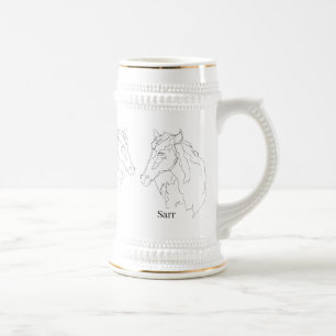Jarra De Cerveza Mug: Stallion salvaje