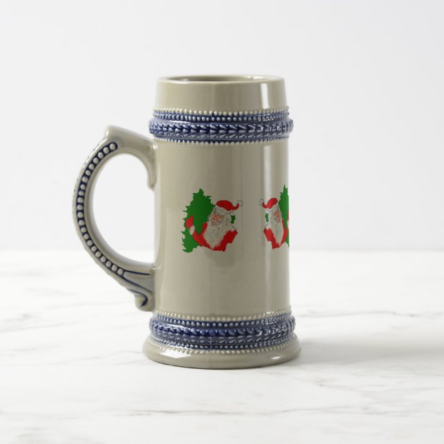 Jarra De Cerveza Mug - Steim / Navidades Mug Santa Claus con Navida (Izquierda)