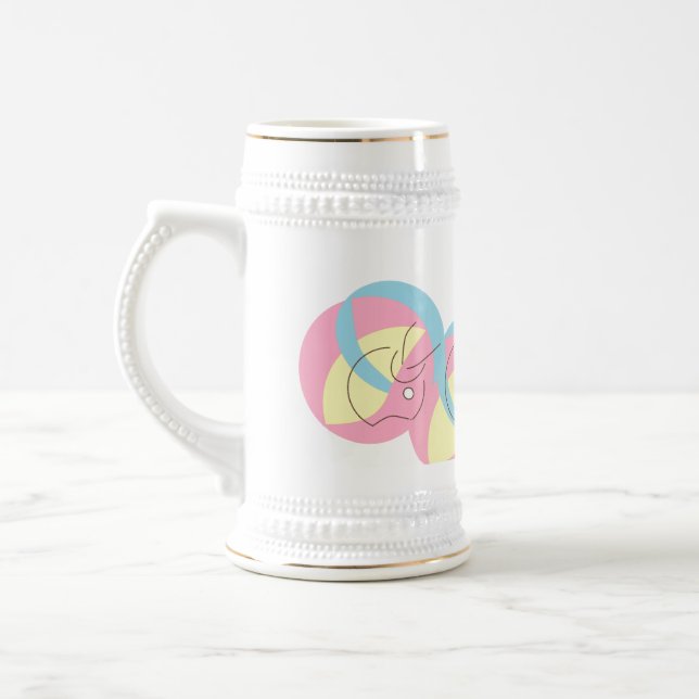 Jarra De Cerveza Mug Stein : Football In Motion . (Izquierda)
