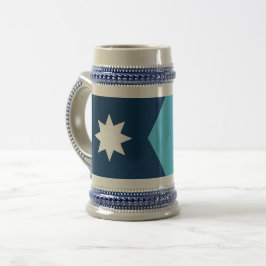 Jarra De Cerveza Mug with Flag of Minnesota, USA