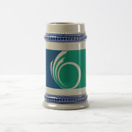 Jarra De Cerveza Mug with Flag of Ottawa, Canada