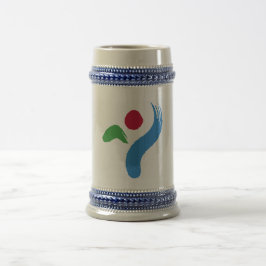 Jarra De Cerveza Mug with Flag of Seoul, South Korea