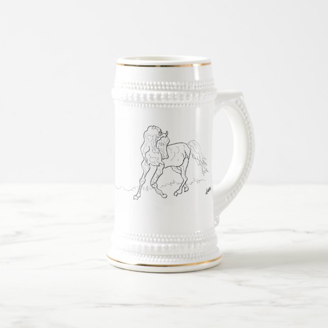 Jarra De Cerveza Mugs: Árabe (Anverso derecho)