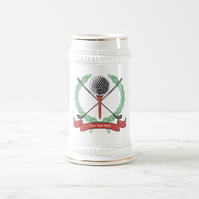 Jarra De Cerveza Mugs de golf personalizados para personalizados (Centro)