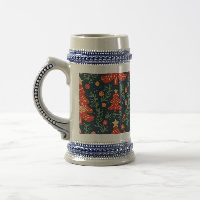 Jarra De Cerveza Mugs de navidades (Editar) (Izquierda)