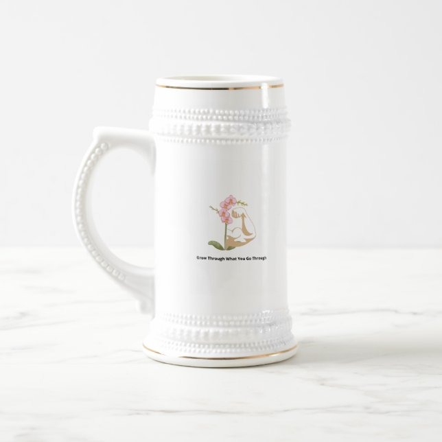 Jarra De Cerveza Mujer Floral Fuerte (Izquierda)