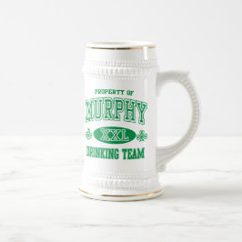 Jarra De Cerveza Murphy Irish Drinking Team
