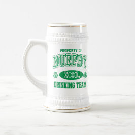 Jarra De Cerveza Murphy Irish Drinking Team