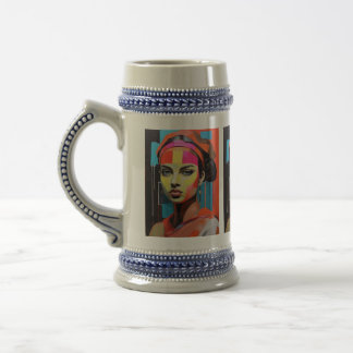 Jarra De Cerveza Muse in Color - Art Beer Stein