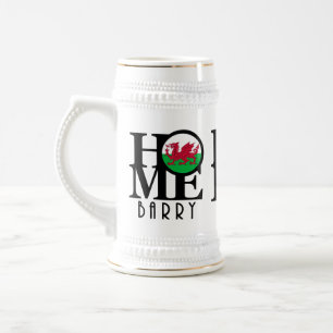 Jarra De Cerveza NACIDO EN CASA AMOR Barry Wales