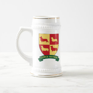 Jarra De Cerveza Nación Stein del Corgi