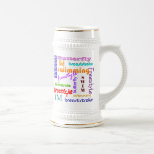 Jarra De Cerveza Nadar por todas partes a Stein