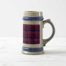 Jarra De Cerveza Naranja de Hapa Plaid,