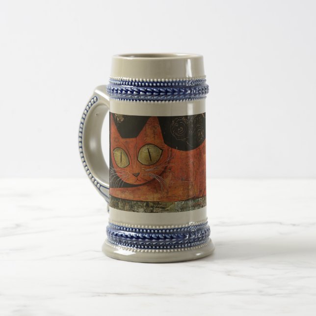Jarra De Cerveza Naranja Folksy (Anverso izquierdo)