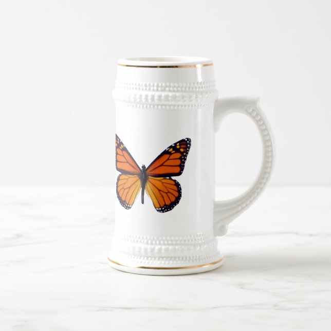 Jarra De Cerveza Naranja Mariposa Stein (Derecha)