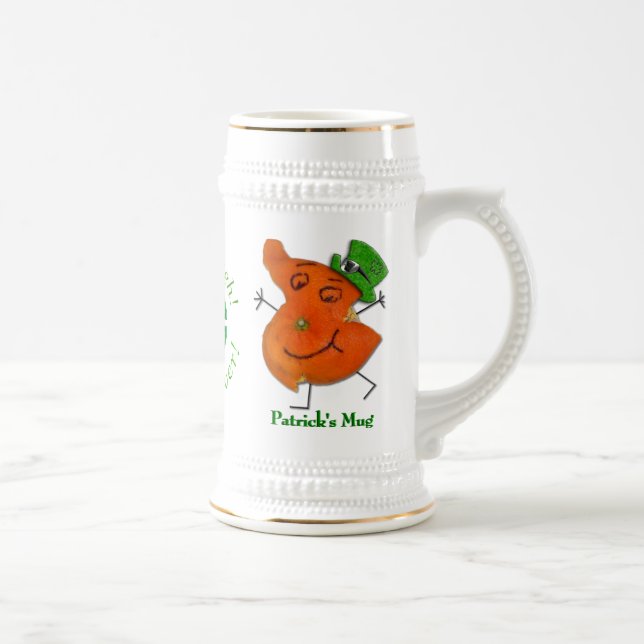 Jarra De Cerveza Naranja Mayor O'Paddy (Stein Personalizado) (Derecha)