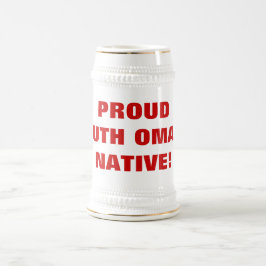 JARRA DE CERVEZA ¡NATURAL DEL SUR ORGULLOSO DE OMAHA!