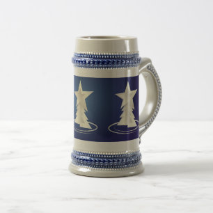 Jarra De Cerveza Navidad Blanca