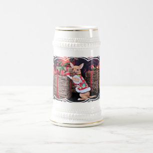 Jarra De Cerveza Navidad - chihuahua - Matty