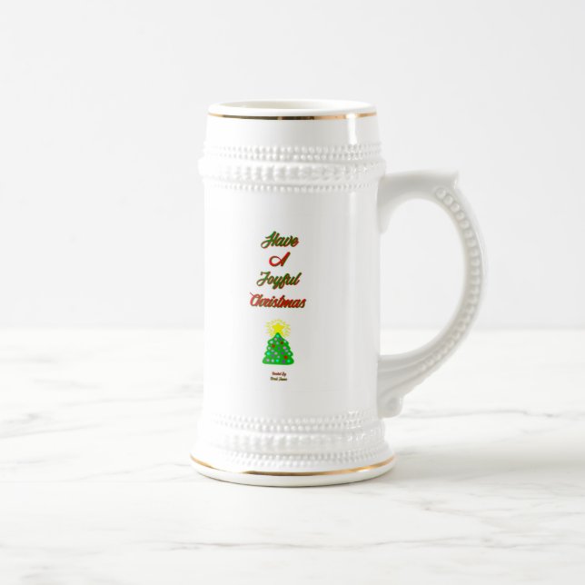 Jarra De Cerveza Navidades alegres Stein Mug (Derecha)