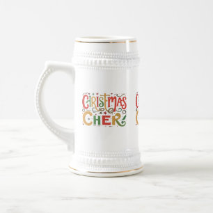 Jarra De Cerveza Navidades Cheer Stein - 22 oz de luz festiva