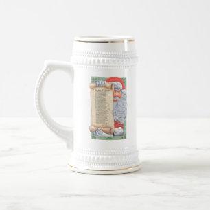 Jarra De Cerveza Navidades de Santa Claus Stein