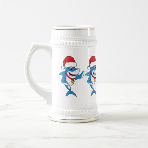 Jarra De Cerveza Navidades divertidos ilustracion personalizado de