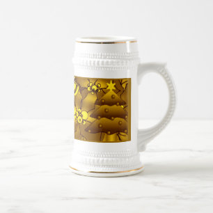 Jarra De Cerveza Navidades dorados Mug