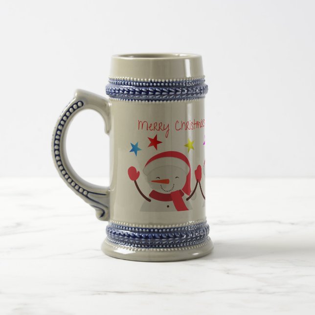 Jarra De Cerveza Navidades mug (Izquierda)