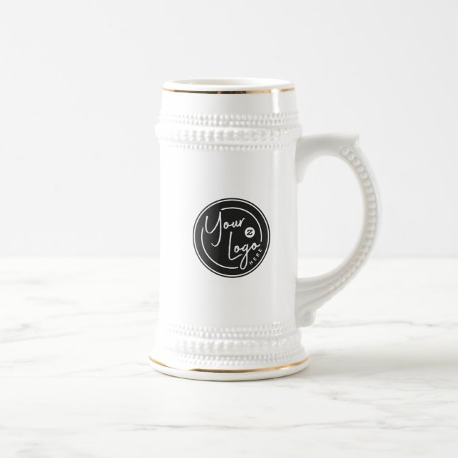 Jarra De Cerveza Negocio de Logo Personalizado (Derecha)