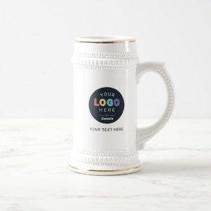 Jarra De Cerveza Negocio de Logotipo Personalizado
