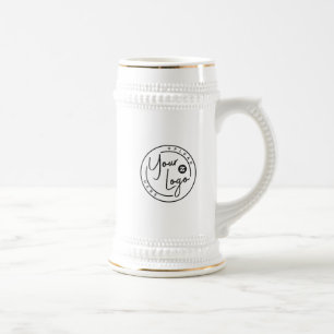 Jarra De Cerveza Negocio de Logotipo Personalizado