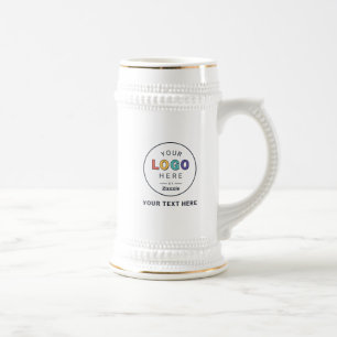 Jarra De Cerveza Negocio de Logotipo Personalizado