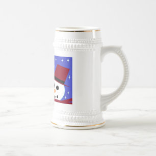 JARRA DE CERVEZA NIEVE MUJER NIEVE HOMBRE NIEVE PERSONAS STEIN