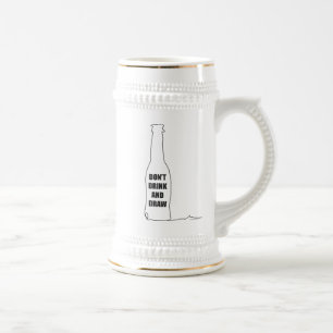 Jarra De Cerveza No bebas y dibujas