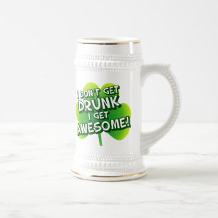 Jarra De Cerveza No me emborracho me levanto increíble