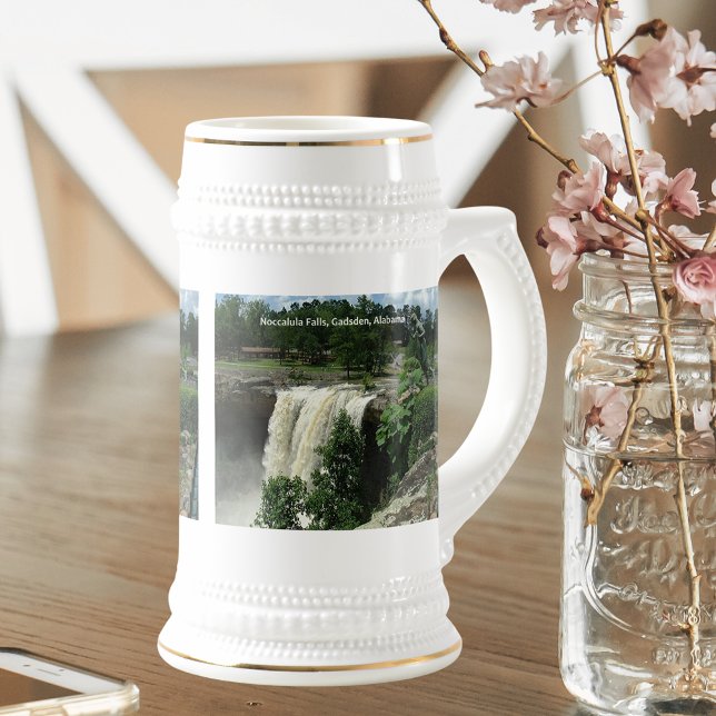 Jarra De Cerveza Noccalula Falls, Gadsden, Alabama USA Travel (Noccalula Falls, Gadsden, Alabama USA Travel Beer Stein)